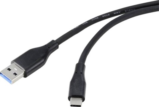 Renkforce Rf-4995176 2 M Usb A Usb C Usb 3.2 Gen 1 3.1 Gen 1 5 Gbit/Sek. Sort