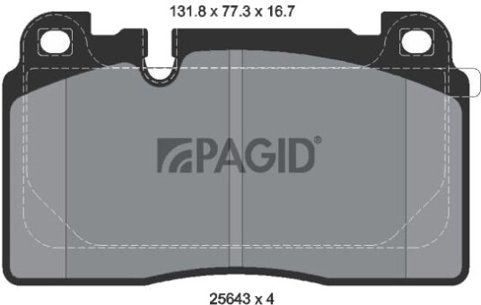 PAGID T2321N Bremseklosser PAGID T2321N Bremseklosser