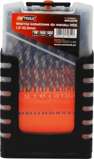 Awtools Diller For Metall 1,0-10,0Mm / Kobalt / Sett 19 Stk