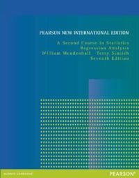Second Course In Statistics, A: Regression Analysis Av William Iii Mendenhall, Terry Sincich