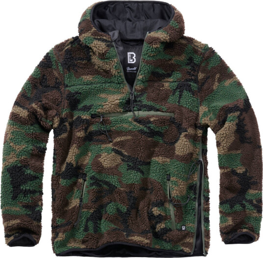 Brandit Teddyfleece Worker Genser XXL Grønn Brandit Teddyfleece Worker Genser XXL Grønn