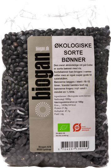 Biogan Sorte Bønner Ø 1 Kg