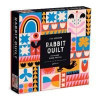 Galison Lisa Congdon Rabbit Quilt 144 Piece Wood Puzzle (0735370273)