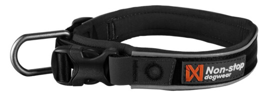 Non-stop Dogwear Roam Hundehalsbånd XS Svart - Polstret Non-stop Dogwear Roam Hundehalsbånd XS Svart - Polstret