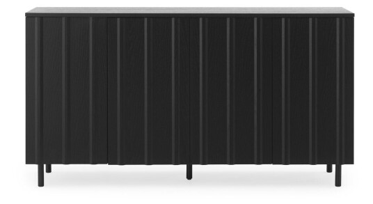 Normann Copenhagen Rib sideboard 45 x 159 cm Soft Black