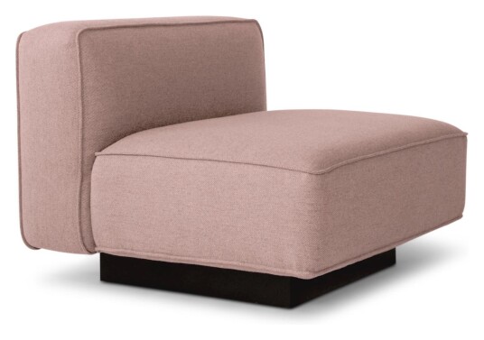 Njordec Utopia Modulsofa, Enkelt modul, Lys Pink Unoliving