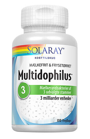 Solaray Multidophilus 3 Melkefri 100 Kapslar