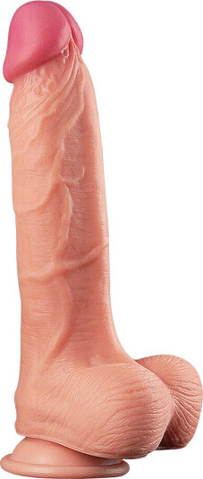 LoveToy: Dual-Layered Silicone Cock, 25 cm LoveToy: Dual-Layered Silicone Cock, 25 cm