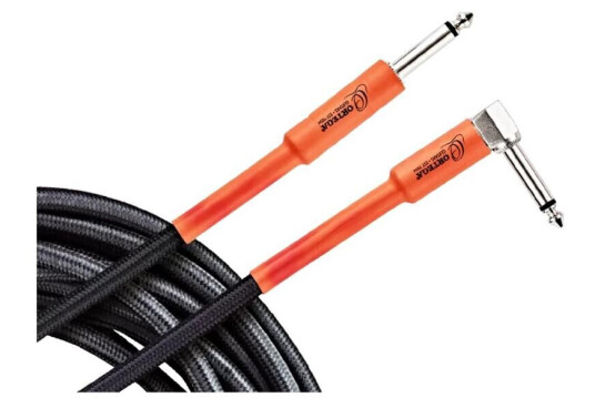 Ortega Guitars Ortega Oeci-5 Instrument Cable 5 Ft Angled/straight Plugs Ortega Guitars Ortega Oeci-5 Instrument Cable 5 Ft Angled/straight Plugs