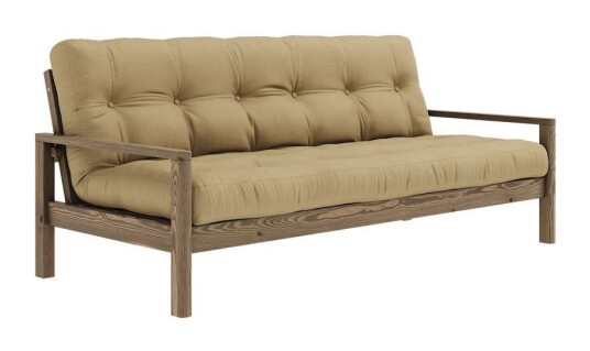 Karup Design Knob Sovesofa, Brun lakkert furu, Wheat Beige Unoliving 1733432-12-0 1733432-04-0 Karup Design Knob Sovesofa, Brun lakkert furu, Wheat Beige Unoliving 1733432-12-0 1733432-04-0