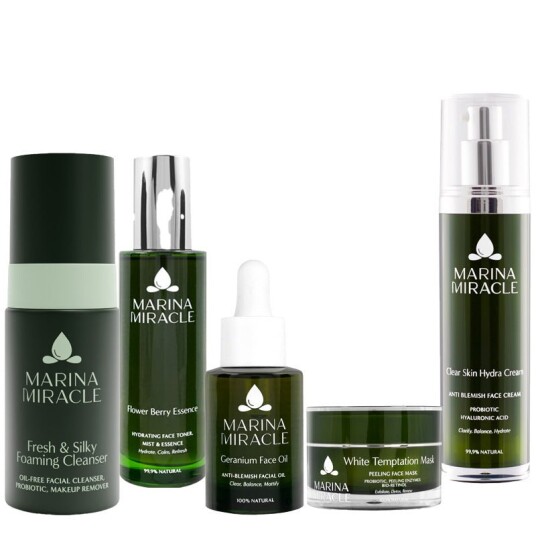 Marina Miracle Stor hudpleiepakke For fet / akne hud Ingen / Fresh & Silky Foaming Cleanser 100ml