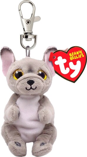 Ty Wilfred Dog Gray Bellie Clip Multi/Patterned 9.5cm Ty Wilfred Dog Gray Bellie Clip Multi/Patterned 9.5cm