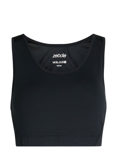 ZEBDIA Sports Bra - Black - XS