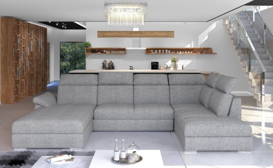 Zoana Sovesofa med Dobbeldivan Grå Zoana Sovesofa med Dobbeldivan Grå