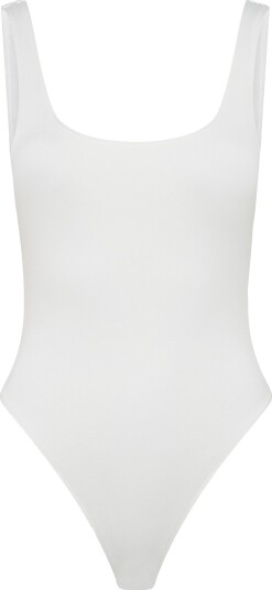 Gina Tricot Square Neck Body White XL