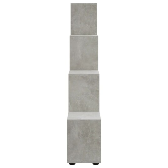 vidaXL Bokhylle betonggr? 142 cm konstruert tre