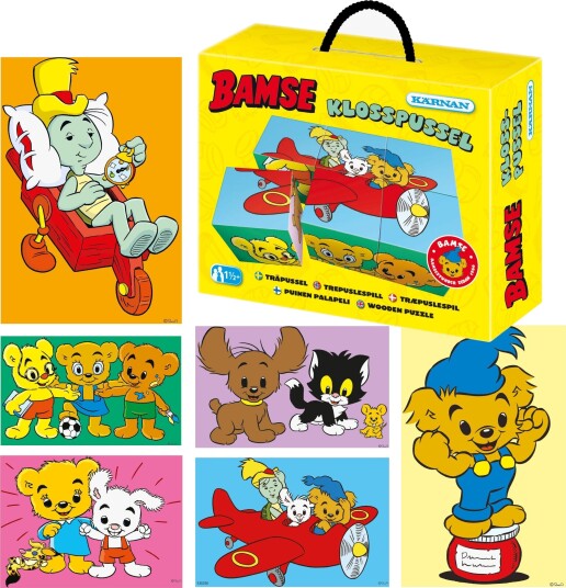 Egmont Kärnan Bamse Klosspuslespill i Tre 30 Brikker