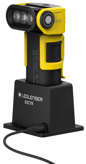 Ledlensershop Ledlenser EXC7R m/ ladestasjon Ledlensershop Ledlenser EXC7R m/ ladestasjon