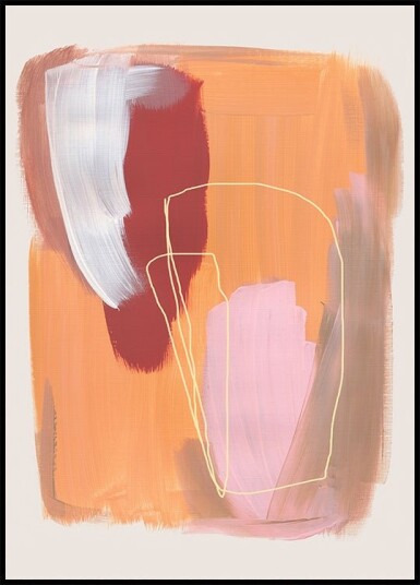 Abstract Brush Strokes 125 Plakat Plakat / 40x50cm