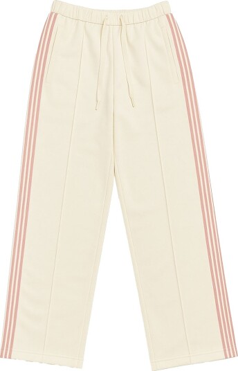 Grunt Bukser GRMagna Sports Off White m. Rosa Grunt 8 år (128) Bukser bomull Hvit