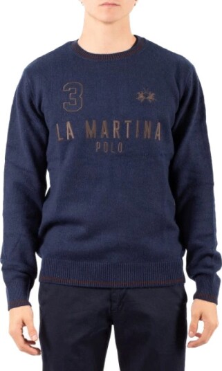 La Martina Herre Strikkevarer Blå 2XL,