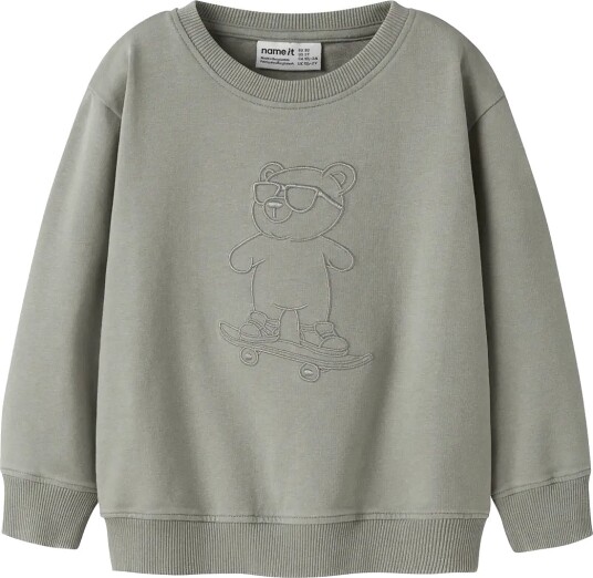 Name It Nmmdalk Ls Nreg Sweat Unb Khaki green 116 Name It Nmmdalk Ls Nreg Sweat Unb Khaki green 116