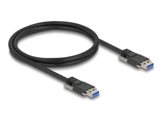 Delock Usb 5 Gbps kabel Type a Hann Til Med Skrueavstand 19 Mm 1 M Svart