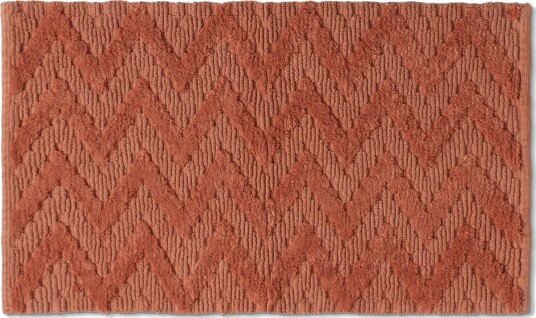 Baderomsmatte   Bellona terracotta Størrelse: 70 x 120 cm