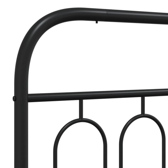  Sengegavl i metall svart 137 cm 8721102646195