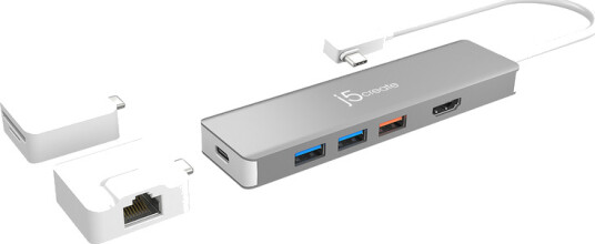 j5create JCD375 - dokkingstasjon - USB-C 3.1 Gen 2 - HDMI - GigE j5create JCD375 - dokkingstasjon - USB-C 3.1 Gen 2 - HDMI - GigE