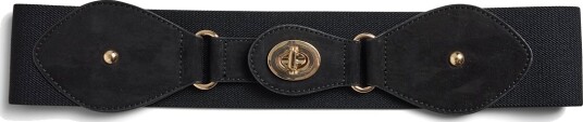 Pieces Pcanais Elastic Waist Belt Black 85