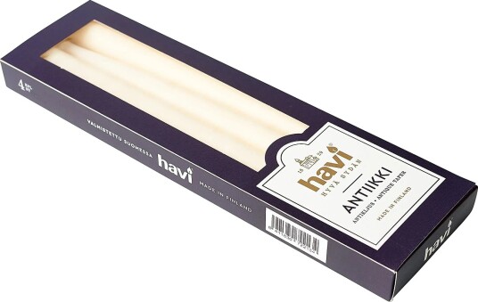 Havi Havi  Antique Taper Candle Champagne 8H   Cream   H:28CM