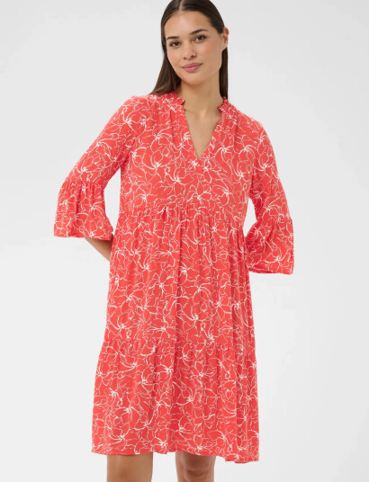 Kaffe Kaellen Amber Dress Red 38 Kaffe Kaellen Amber Dress Red 38