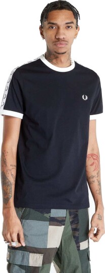 Fred Perry Taped Ringer T-Shirt - Black - XL