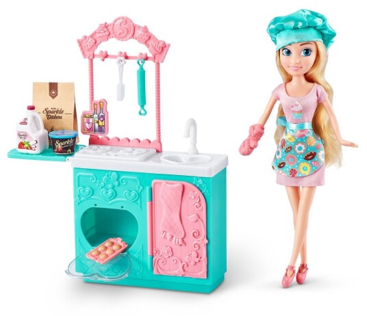 Zuru Sparkle Girlz Bagesett Dukke Legesett 3+år 26 Dele