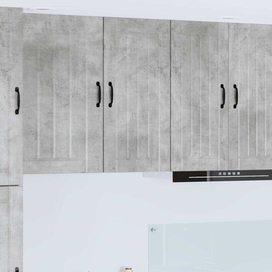  Kjøkkenskap Betonggrå 40 x 31 x 80 cm Konstruert tre