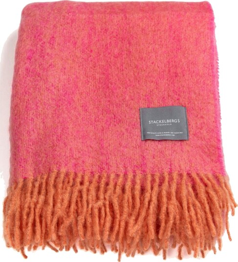 Stackelbergs Mohair Pledd 130x170 cm Oransje / Pion Melange Stackelbergs Mohair Pledd 130x170 cm Oransje / Pion Melange