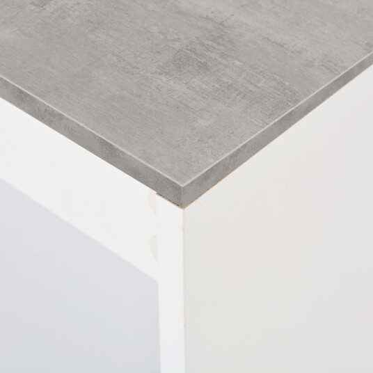 vidaXL Barbord med hylle hvit 110x50x103 cm vidaXL Barbord med hylle hvit 110x50x103 cm
