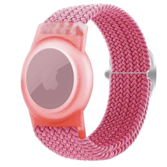 INCOVER AirTag Flettet Stoffrem - Rosa