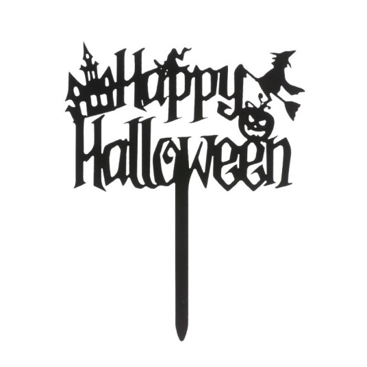 Kaketopp Til Halloween Happy Halloween 11cm 