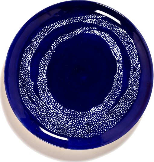 Feast Plate 26,5 cm Dark Blue / White Dotted Feast Plate 26,5 cm Dark Blue / White Dotted