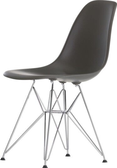 Vitra Eames Plastic DSR Spisestol Sort/ Krom Vitra Eames Plastic DSR Spisestol Sort/ Krom
