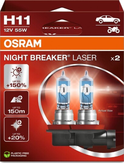 OSRAM 64211NL-2HB Lyspære, fjernlys