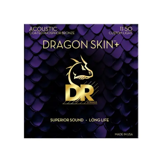 DR Strings Dragon Skin+ DAP-11 Coated