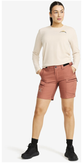 Rambler Lightweight Pro Shorts Dame Cedar Wood/Pink Mahogany Størrelse:S Dame > Bukser > Shorts