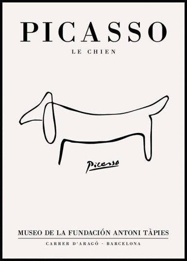 Pablo Picasso   Le Chien Plakat Plakat / 100x150cm