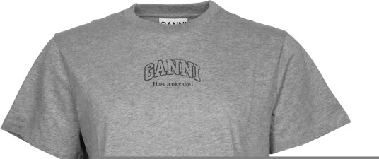 Ganni Essentials Tee Grey S