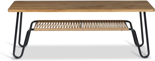 Mavis - Marcel 140x50 Cm Oljad Ek Sofabord Tom Stepp Tre Farget Naturlig Materiale/tre
