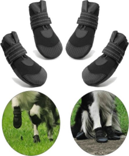Kraftig bred potesokk med dobbel borrelås 3 -5cm