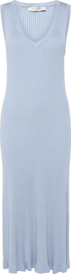 DESIRES | Dsaneli V Neck Rib Midi Knit Dress | L